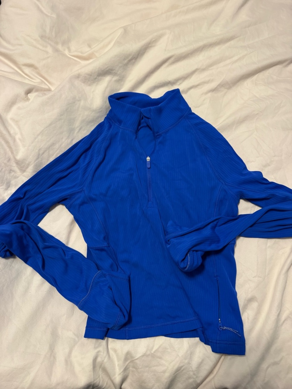 Lululemon Rulu run ribbed half zip medium